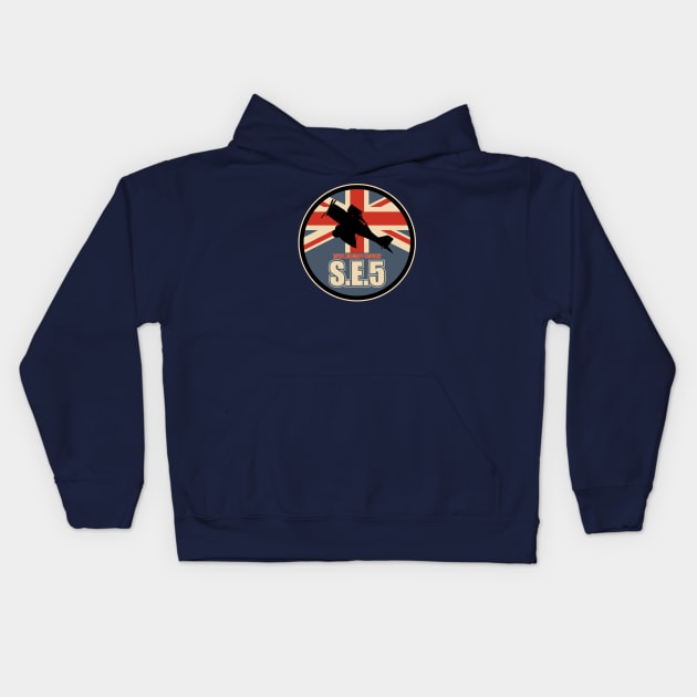 Royal Aircraft Factory S.E.5 Kids Hoodie by TCP